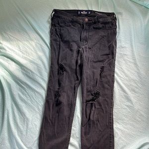 Black Ripped Jeans From Hollister
